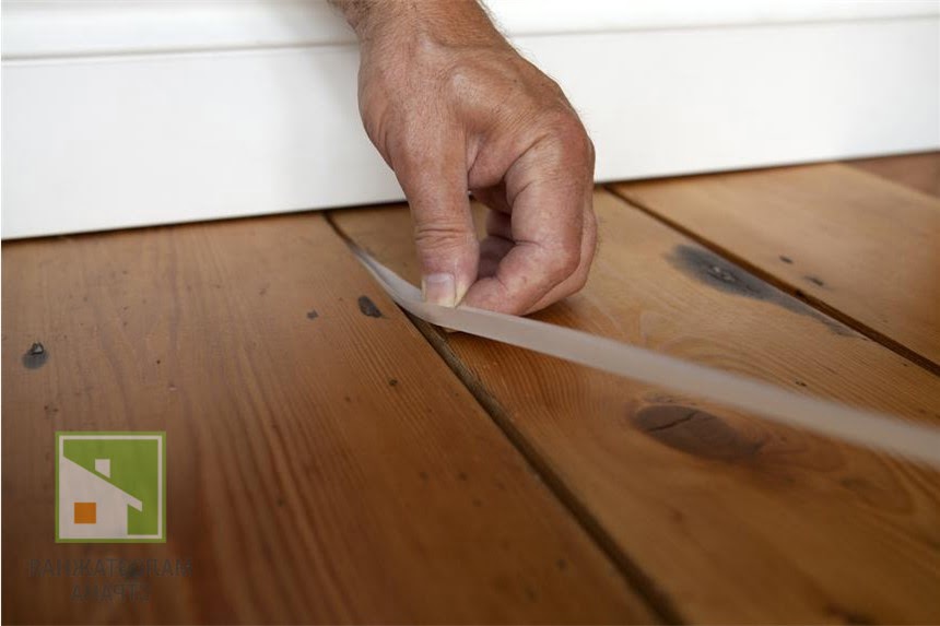 10 вариантов, чем заделать щели в деревянном полу под покраску фото