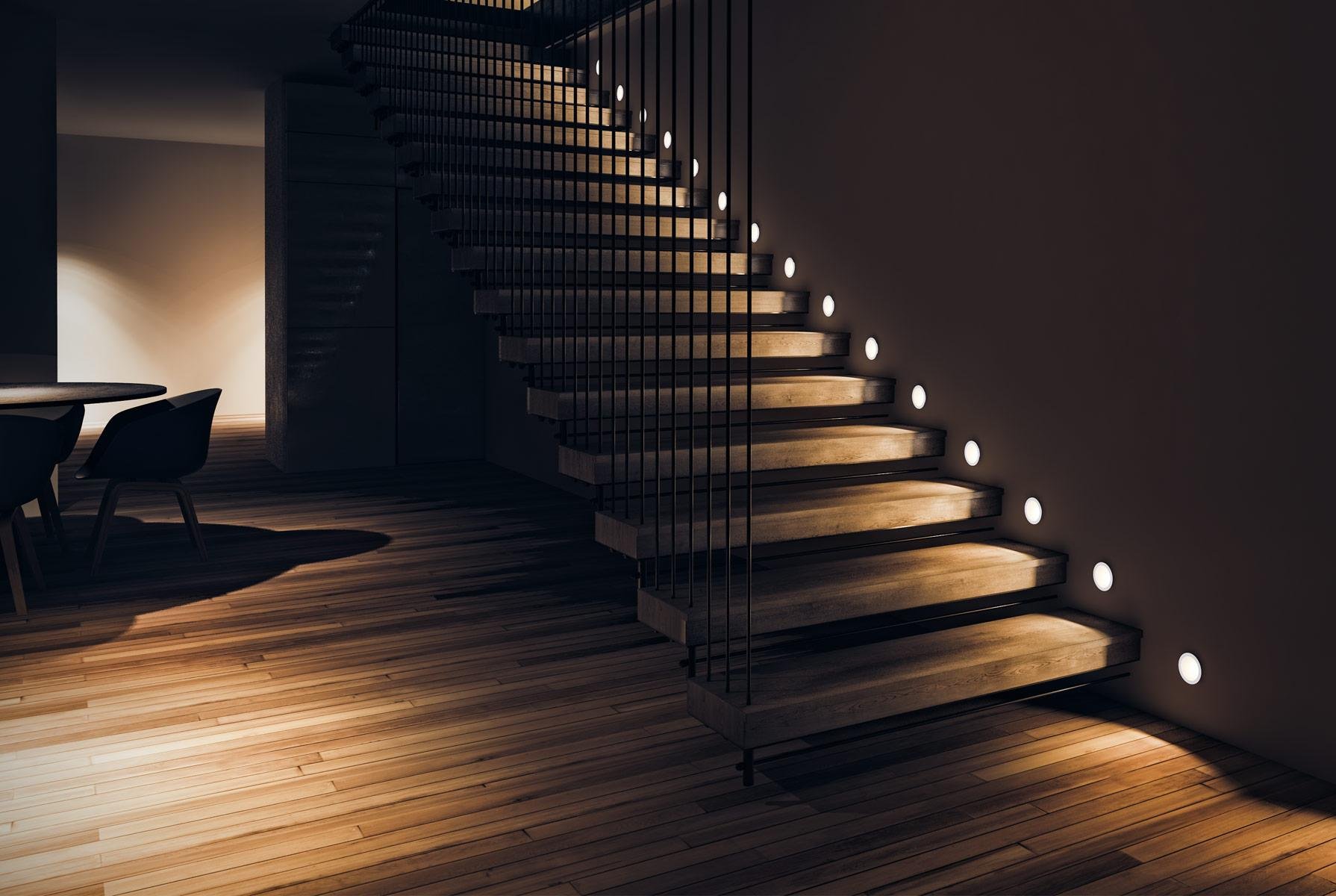 Выбор подходящего освещения для подсветки лестницы: важность конструкции и материала лестницы