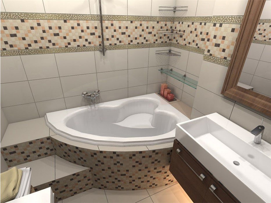 30 идей дизайна маленькой ванной комнаты без туалета фото