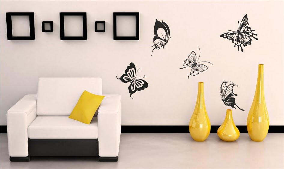 Бабочки на стене: как их сделать и как оживить в интерьере фото