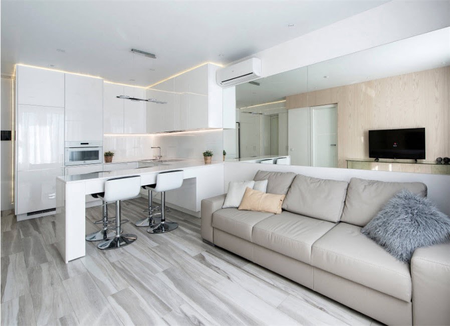 Дизайн белой гостиной в деталях: от выбора цветовой гаммы до мебели фото