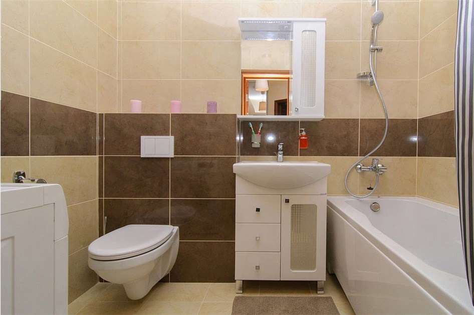 Дизайн ванной комнаты с туалетом и стиральной машиной фото