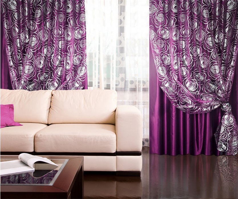 Фиолетовые шторы в интерьере: более 40 идей – с чем сочетать, подбор стилей фото