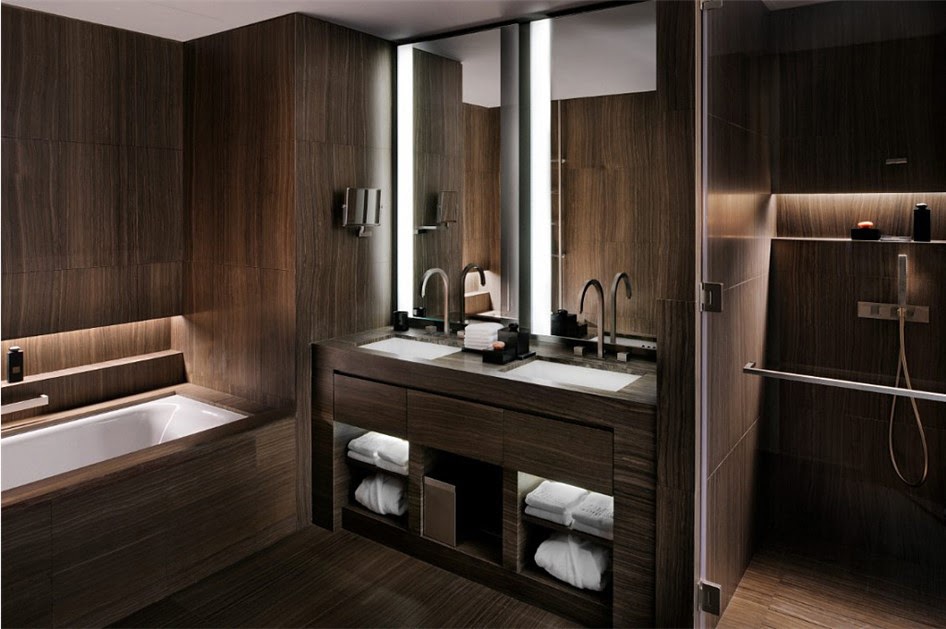 Коричневая ванная комната: идеи создания гармоничных интерьеров