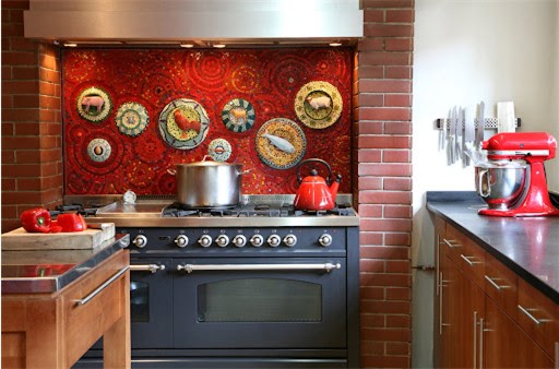 Мозаика на кухонном фартуке: выбор плитки, цвета и узора фото