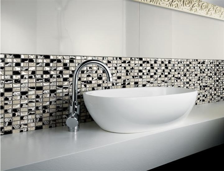 Мозаика в ванной: выбор материала, стиля и способа укладки фото
