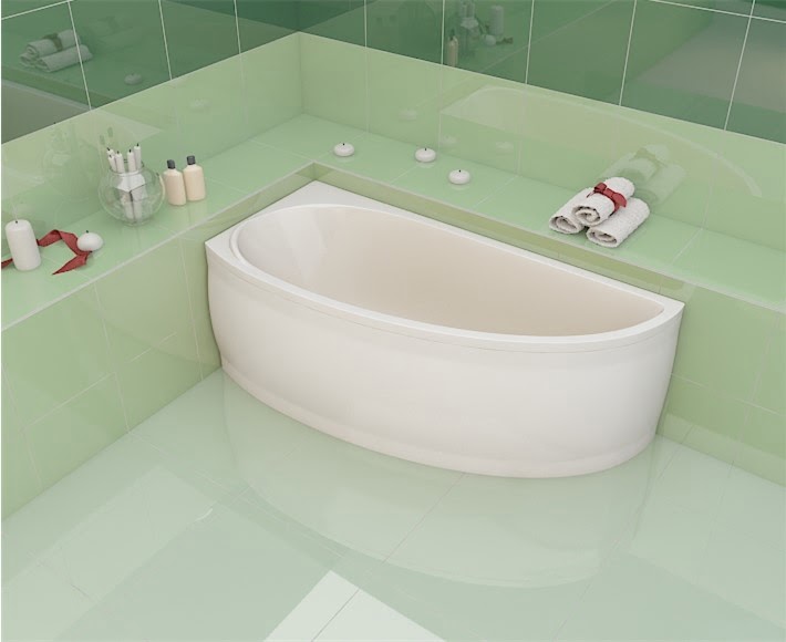 Угловая ванна в маленькой комнате: выбираем модель и форму правильно фото