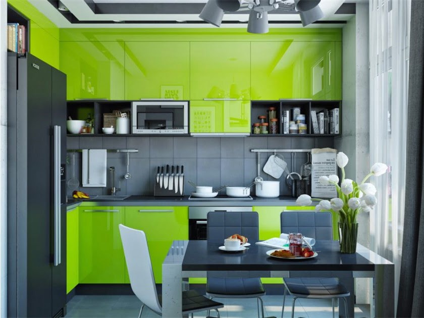 Зеленая кухня: 7 стилей и необычные решения фото
