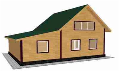 Как построить двухскатную крышу с пристройкой к дому? фото