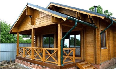 Основные правила проектирования и монтажа двускатной крыши с верандой фото
