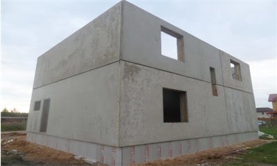 Особенности строительства стен дома из бетонных панелей, стоимость монтажа под ключ фото