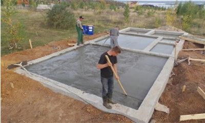 Пошаговая инструкция по возведению плитного фундамента для бани