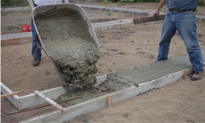 Строительство бетонных монолитных стен: заливка, шлифовка и другие этапы фото