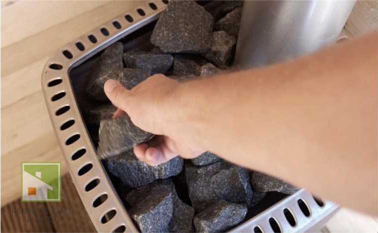 Как укладывать камни в банную печь на каменку: правила выбора и размещения камней фото