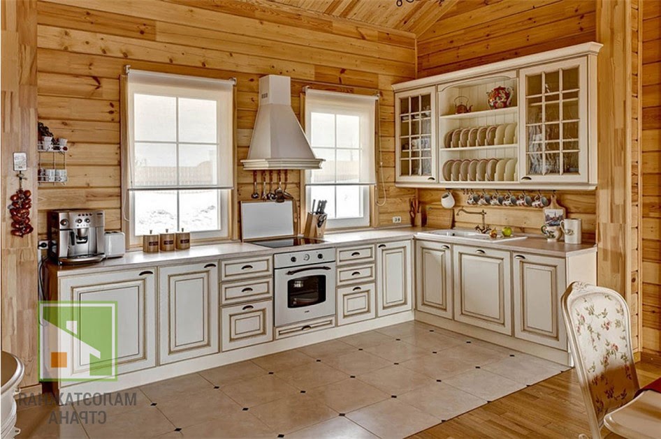 Кухня в деревянном доме – примеры интерьеров в различных стилевых решениях и подходящие для них материалы фото