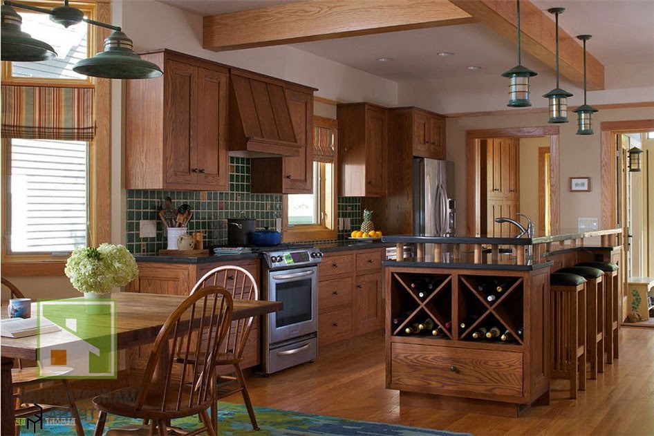 Кухня в загородном доме – варианты совмещения с гостиной, зонирование, выбор расцветки и стиля