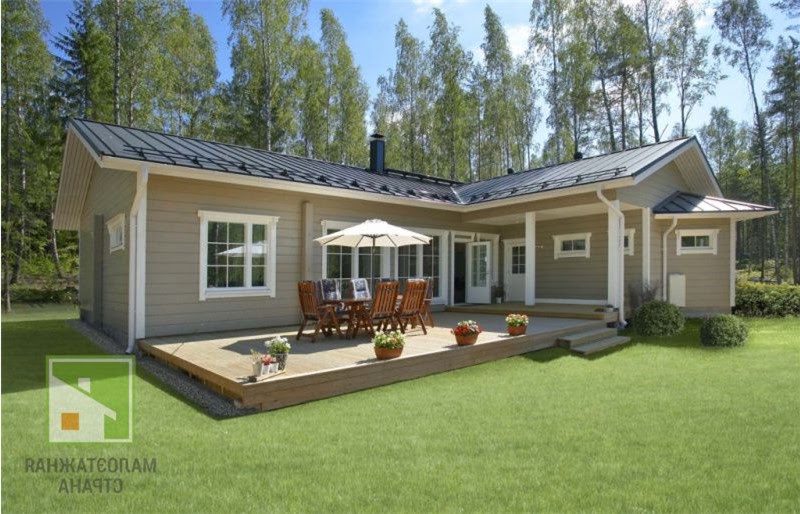 Одноэтажные финские деревянные дома: особенности проектов и их стоимость фото