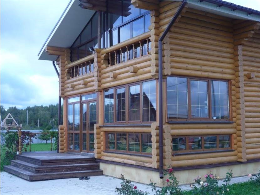 Остекление деревянного дома – какие окна лучше устанавливать в дома из бруса или оцилиндрованного бревна фото