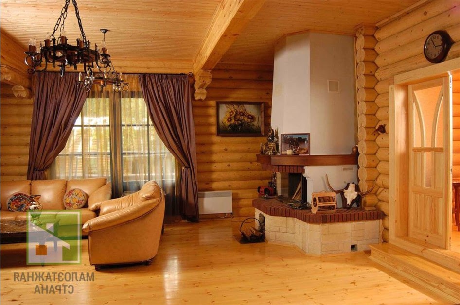 Отделка деревянного дома внутри в современном стиле фото
