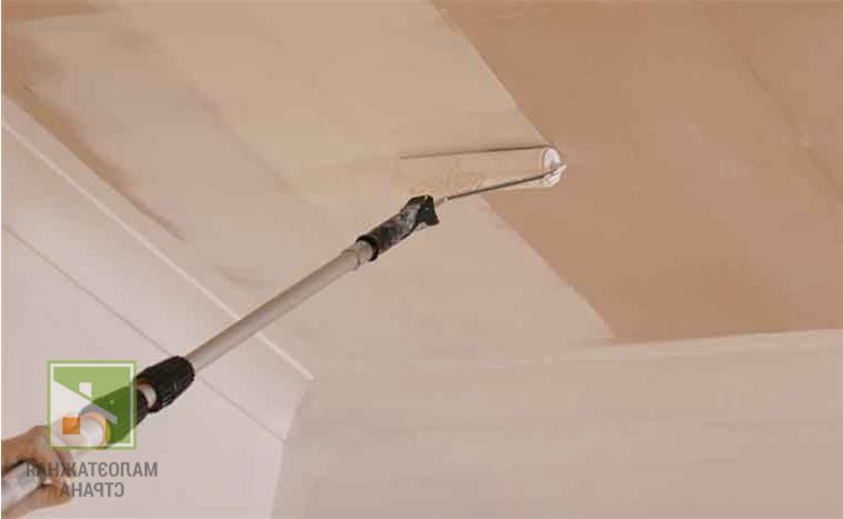 Пошаговое описание двух основных способов выравнивания потолка под водоэмульсионную краску фото