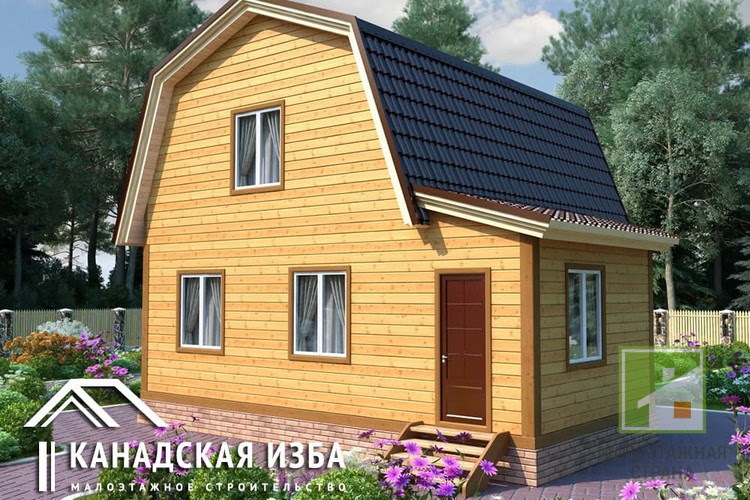 Проект дома Дачник, площадью 80 м²