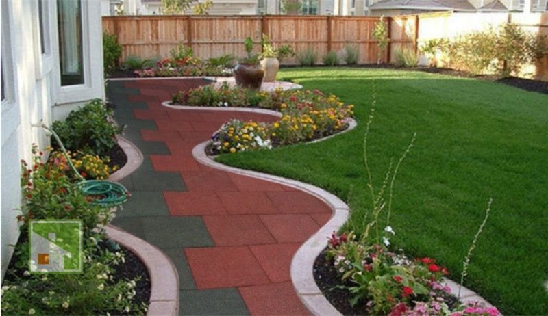 Резиновые покрытия для садовых дорожек: разновидности материалов, их преимущества и особенности, цены, фото