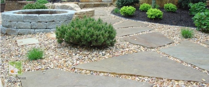 Садовые дорожки из камня: 9 лучших материалов для отделки, их формы и способы укладки, фото