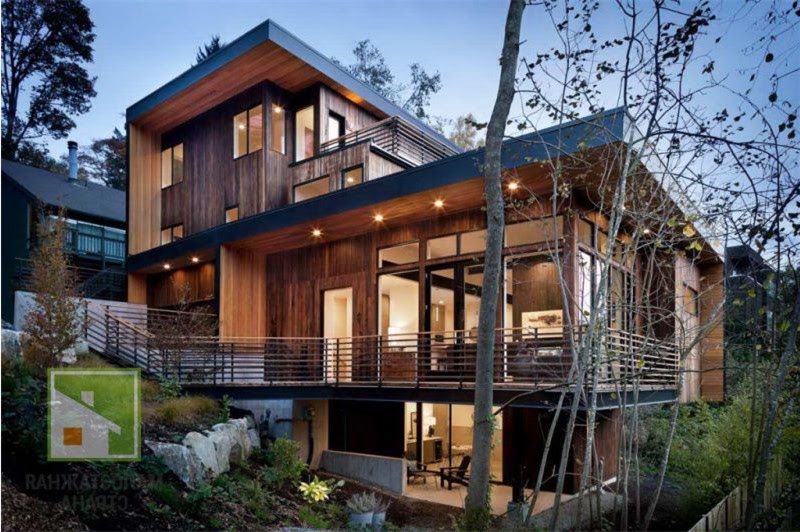 Современные деревянные дома: стилистика, варианты проектов и цены