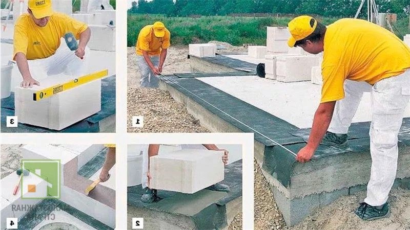 Технология кладки стен из газобетонных блоков: нюансы и этапы работ фото