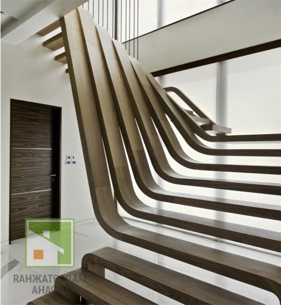 ТОП-10 лестниц в стиле модерн: сложное в простом фото