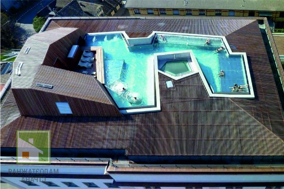Виды бассейнов на крыше, отличительные особенности фото